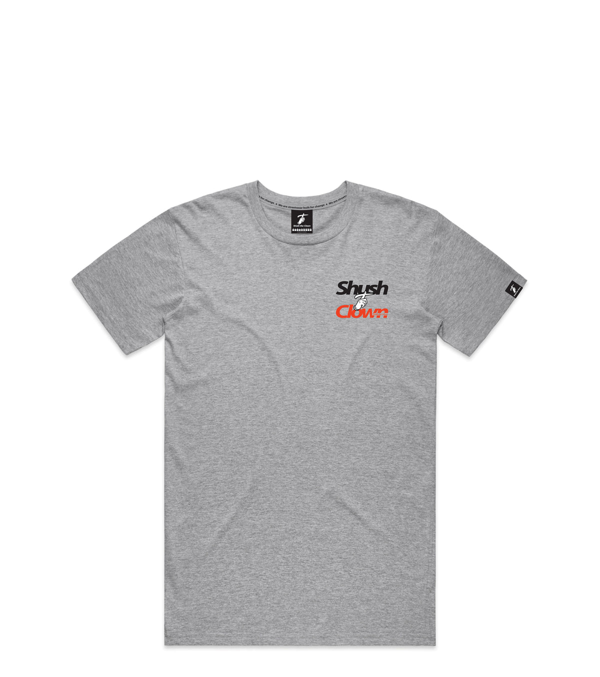 Grey Marle T-Shirt with Bold Graphic