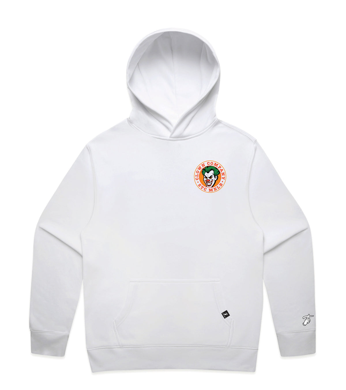 White Hoodie with Bold Graphic
