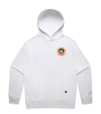 White Hoodie with Bold Graphic