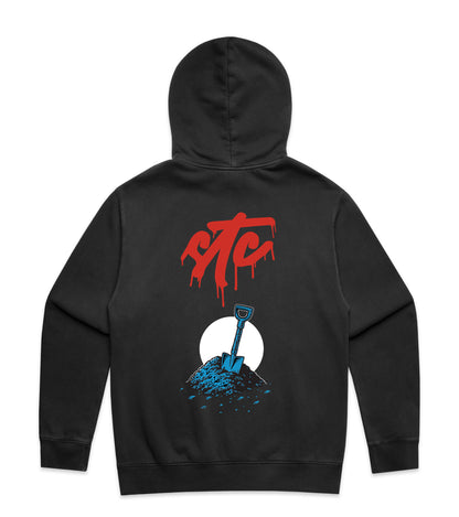 Death & No Taxes Mid Weight Faded Hoodie