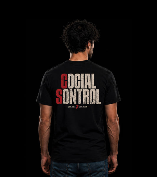 Black T-Shirt with Bold Graphic
