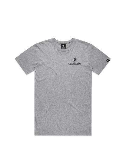 Grey Marle T-Shirt with Bold Graphic