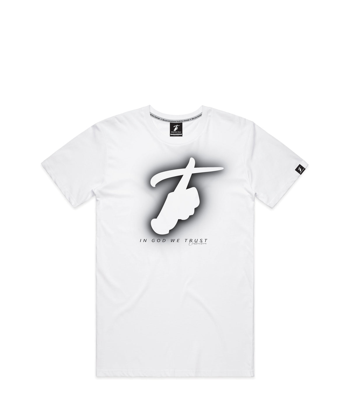 White T-Shirt with Bold Graphic