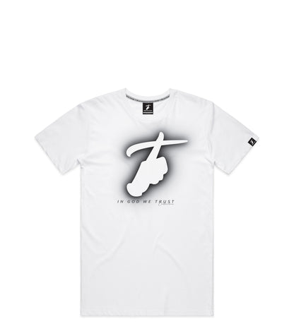 White T-Shirt with Bold Graphic