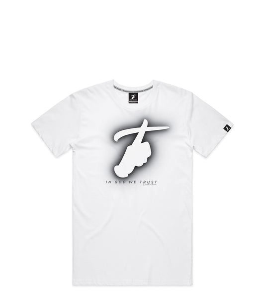 White T-Shirt with Bold Graphic