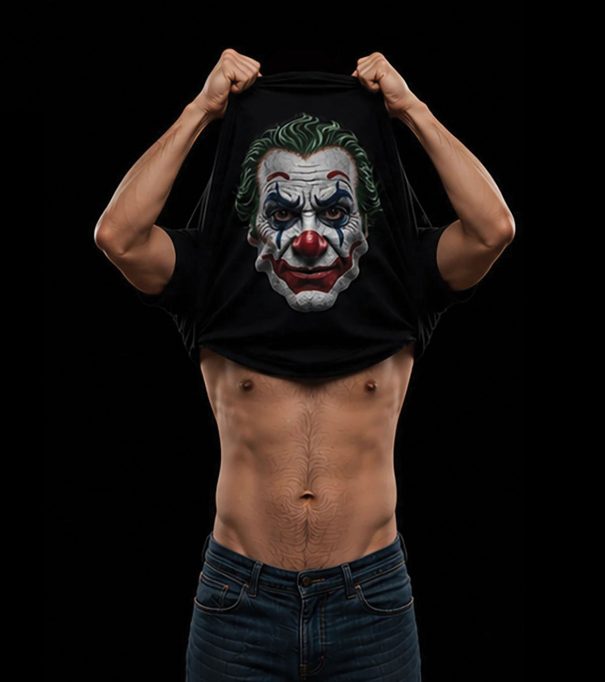 Black T-Shirt with Bold Graphic