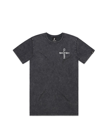 Stone Wash T-Shirt with Bold Graphic