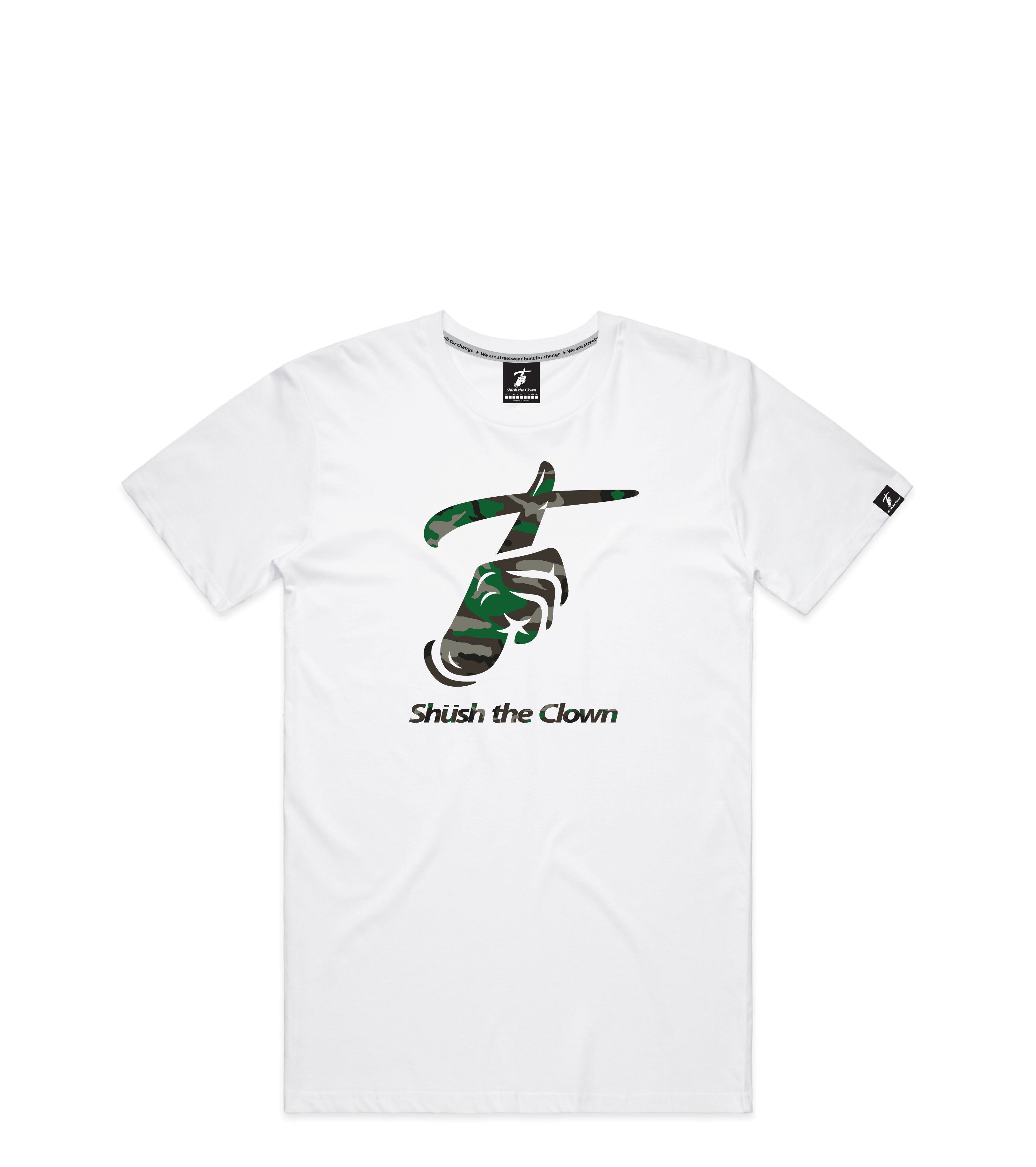 White T-Shirt with Bold Graphic