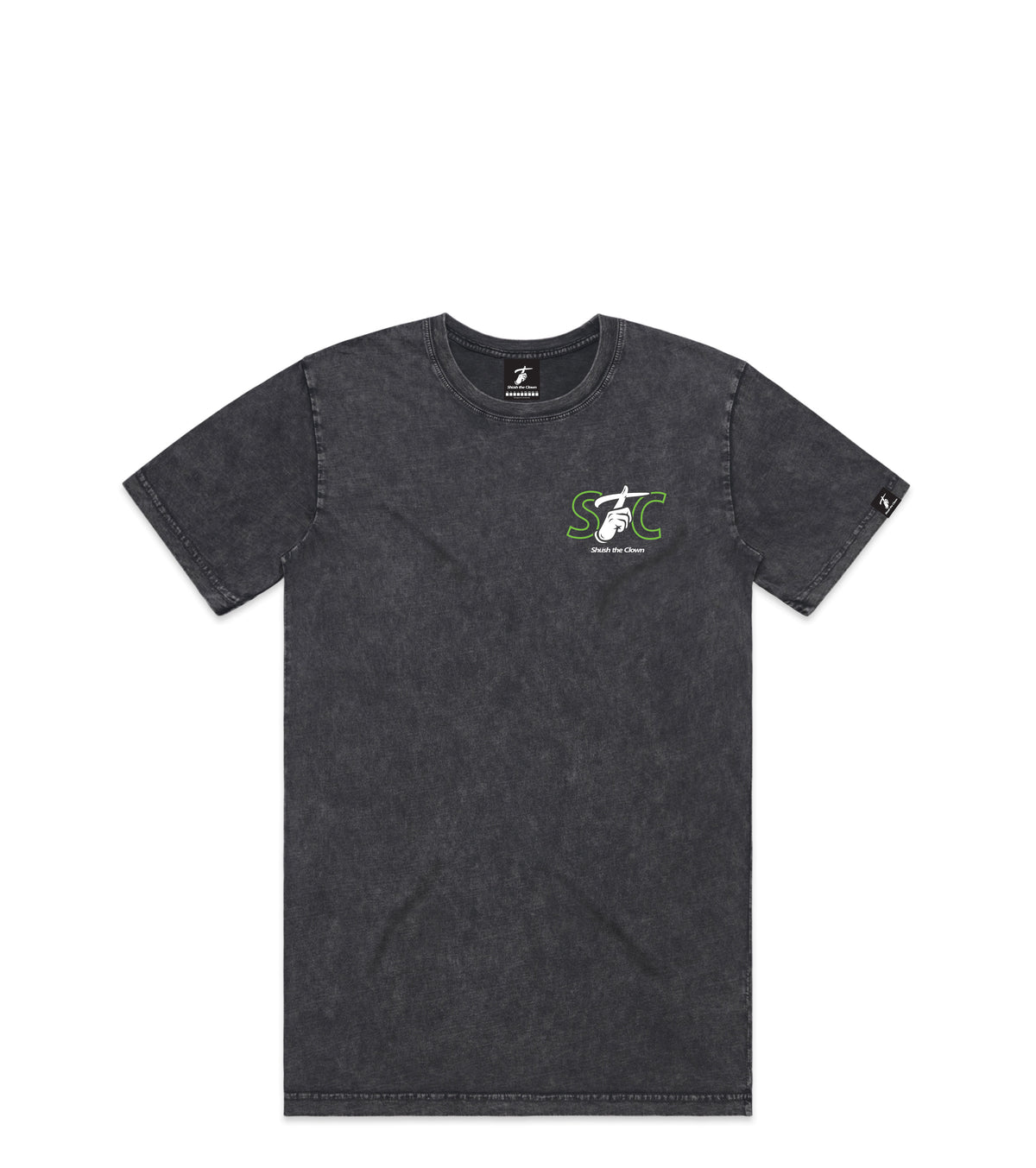 Stone Wash T-Shirt with Bold Graphic