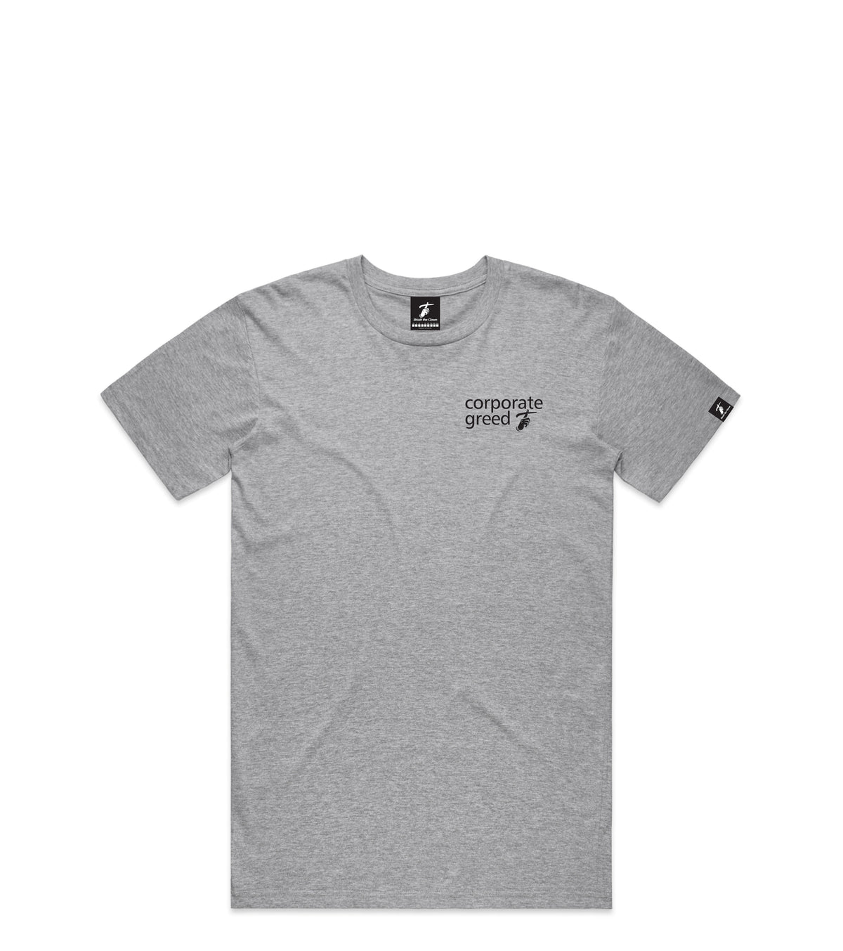 Grey Marle T-Shirt with Bold Graphic
