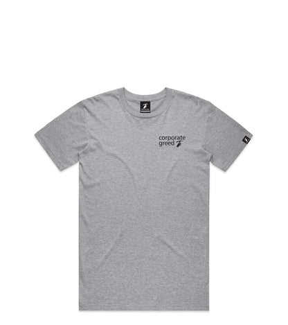 Grey Marle T-Shirt with Bold Graphic
