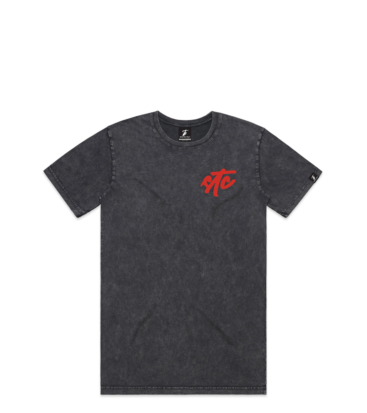 Stone Wash T-Shirt with Bold Graphic
