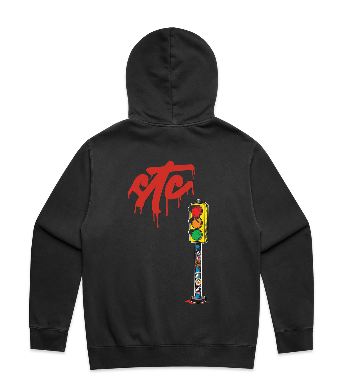Raised by the Streets Mid Weight Faded Hoodie