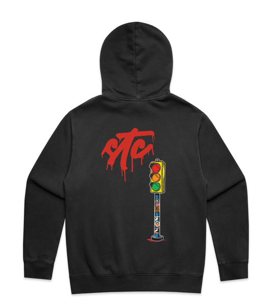 Raised by the Streets Mid Weight Faded Hoodie