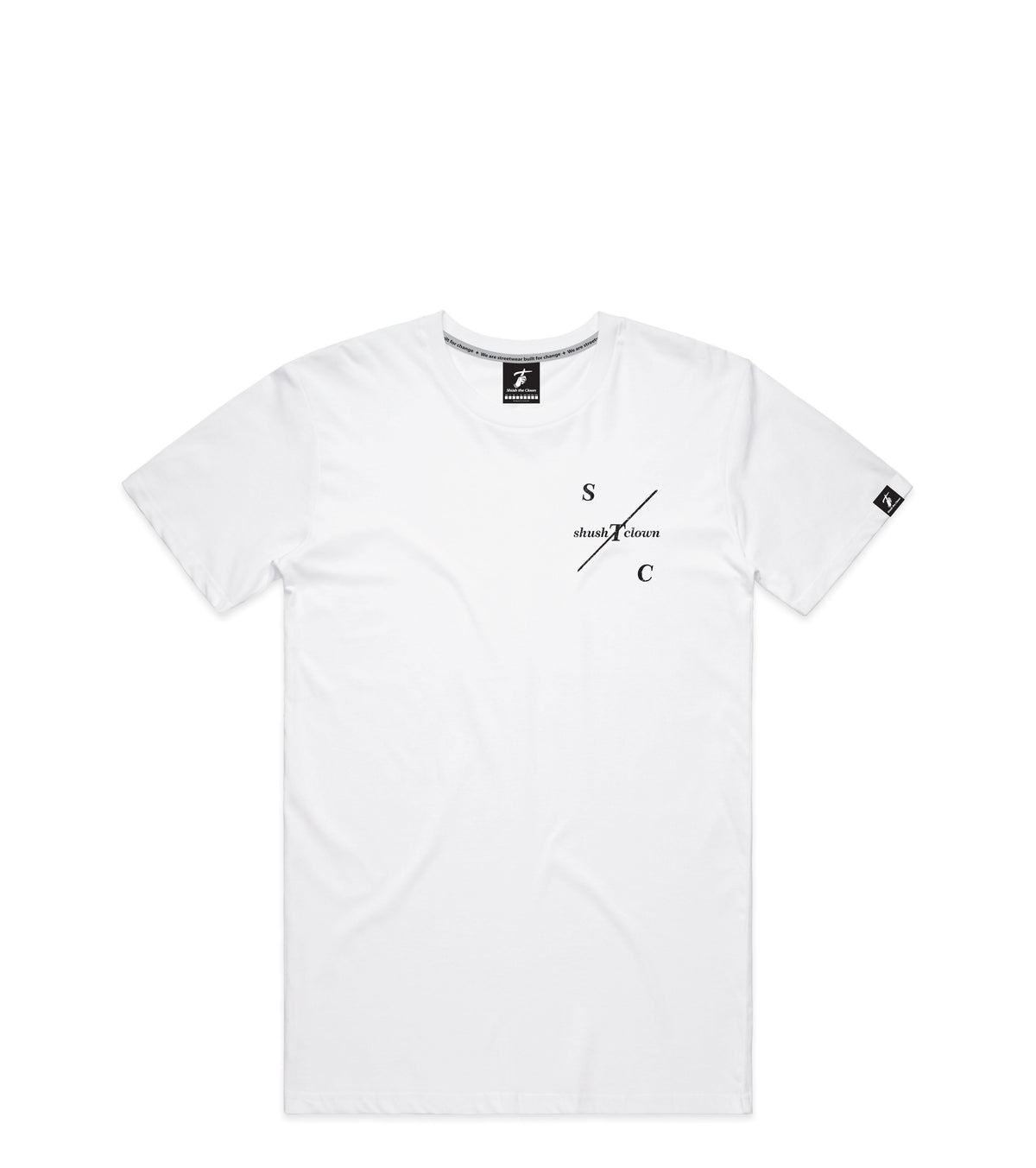 White T-Shirt with Bold Graphic