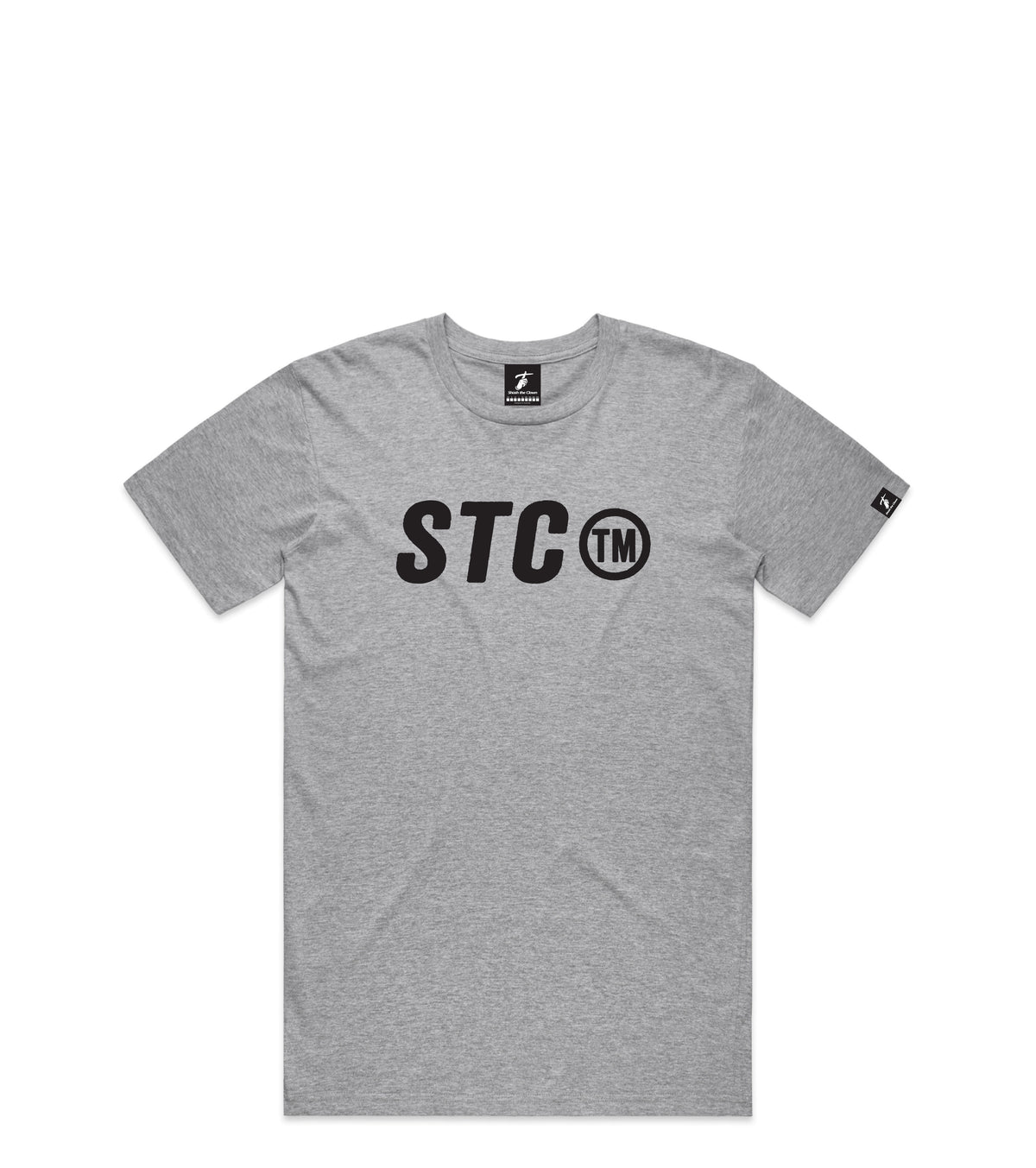 Grey Marle T-Shirt with Bold Graphic