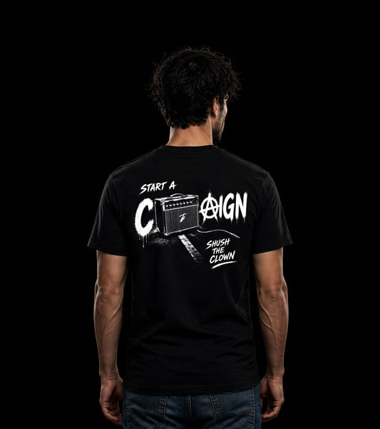 Black T-Shirt with Bold Graphic